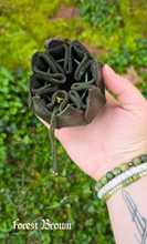 Load image into Gallery viewer, Small Leather Leaf Trinket Bag