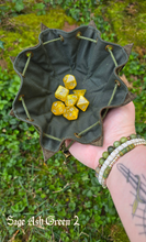 Load image into Gallery viewer, Small Leather Leaf Trinket Bag
