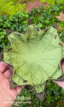 Load image into Gallery viewer, Small Leather Leaf Trinket Bag

