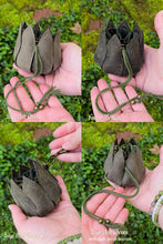 Load image into Gallery viewer, Small Leather Leaf Trinket Bag

