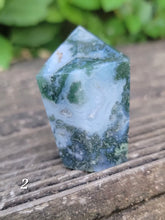 Load image into Gallery viewer, Moss Agate Cupcake Towers
